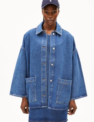 Jeansjacke Draapy Blau