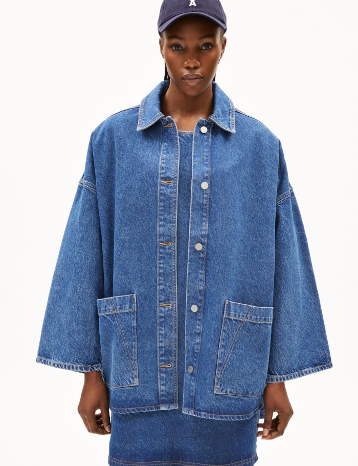 Jeansjacke Draapy Blau