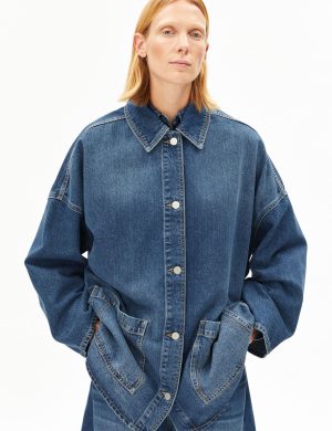 Jeansjacke Draapy Tencel Blau