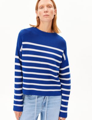 Pullover Merinaa Stripes Blau