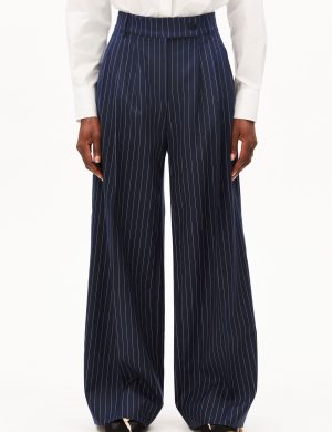 Stoffhose Kaayua Pinstripe Blau