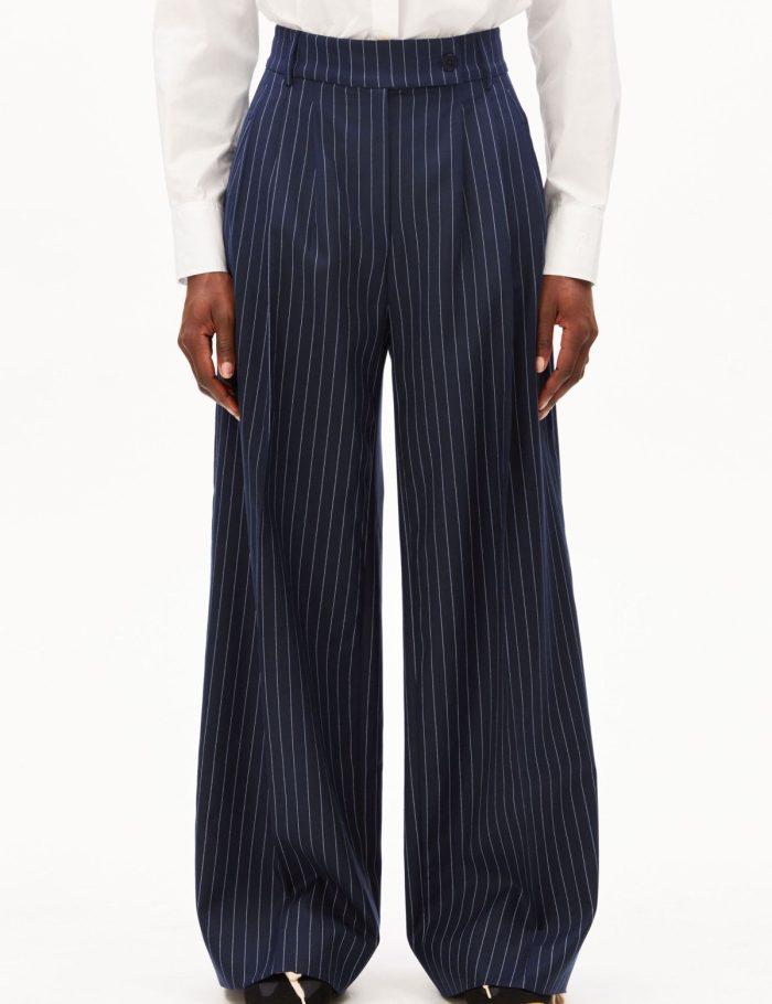 Stoffhose Kaayua Pinstripe Blau