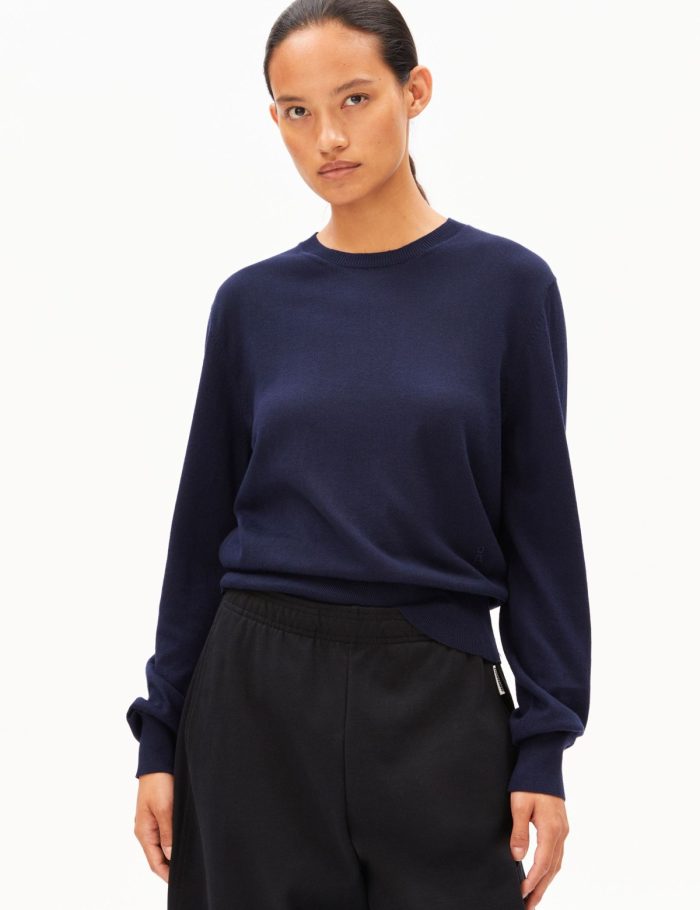 Strickpullover Fine Knit Blau