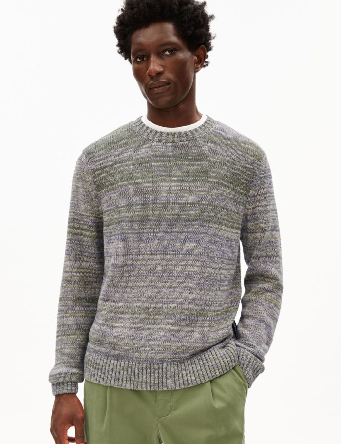 Strickpullover Yarnmix Gr&uuml;n
