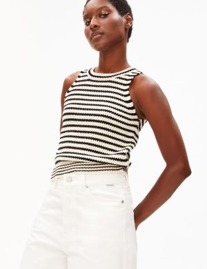 Stricktop Stripe Schwarz