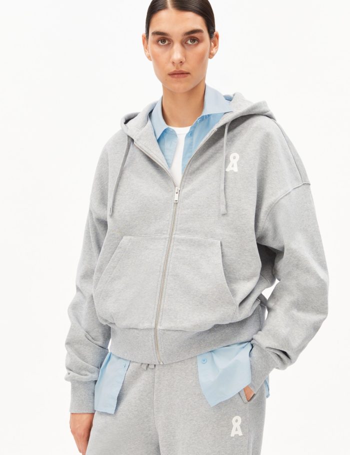 Sweatjacke Iconic &Aring; Rixamaa Grau