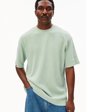 T-Shirt Maarkos Waffle Gr&uuml;n