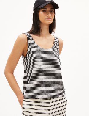 Top Minaami Lita Lovely Stripes Schwarz