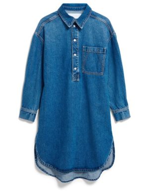 ARMEDANGELS - Women's Oversized Denim Shirt Dress - Kleid