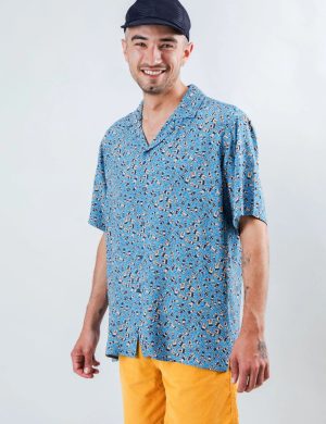 Hemd Just Swim Aloha Blau
