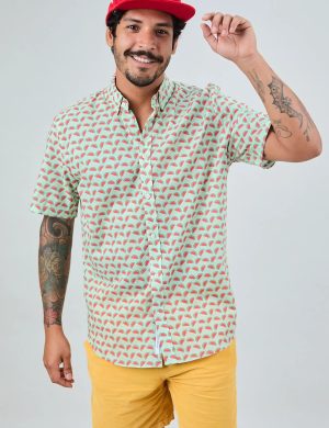 Hemd Watermelon Printed Gr&uuml;n