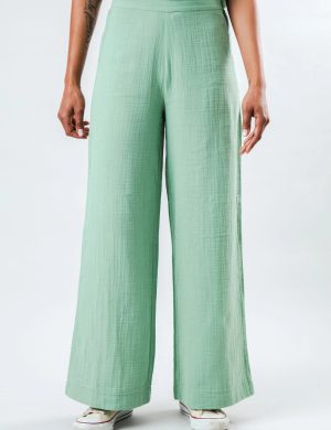 Hose Bubble Wide Leg Gr&uuml;n