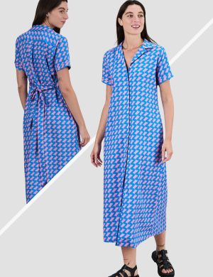 Kleid Gum Long Blau