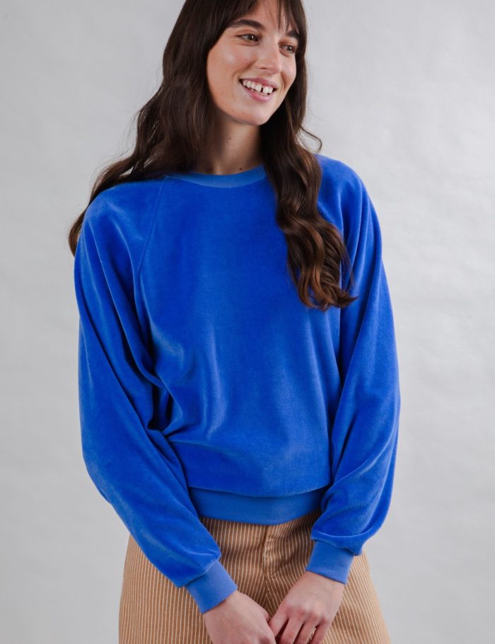 Sweatshirt Velvet Raglan Sweatshirt Velvet Raglan