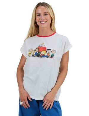 Brava Fabrics T-Shirt Peanuts Retro Friends Scoop