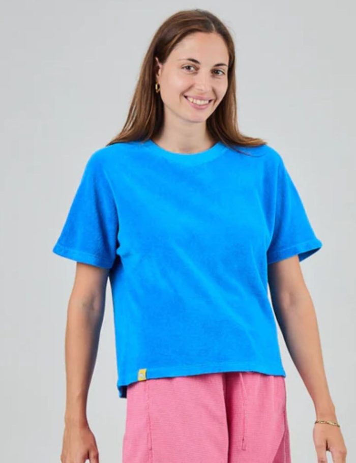 T-Shirt Terry Oversize Blau