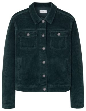 Jacke Callisto Cord Gr&uuml;n