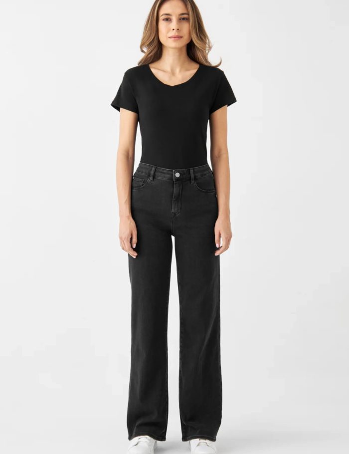 Jeans Dew Flared Black Denim