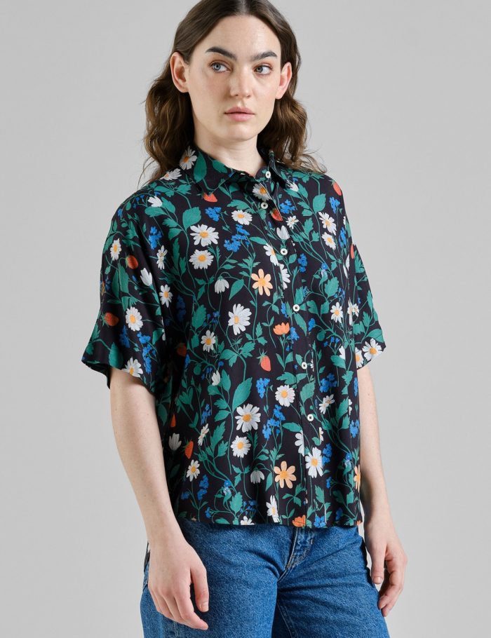 Bluse Alsvik Strawberry Field Black