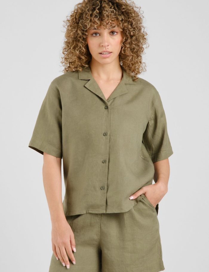 Hemd Torup Linen Grün Hemd Torup Linen Grün