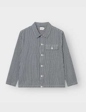 Jacke Kangos Work Stripe Blau