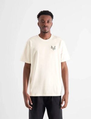 DEDICATED Klassisches T-Shirt mit Getränken Stickerei