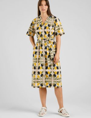 Kleid Orrefors Lemon Tiles Gelb
