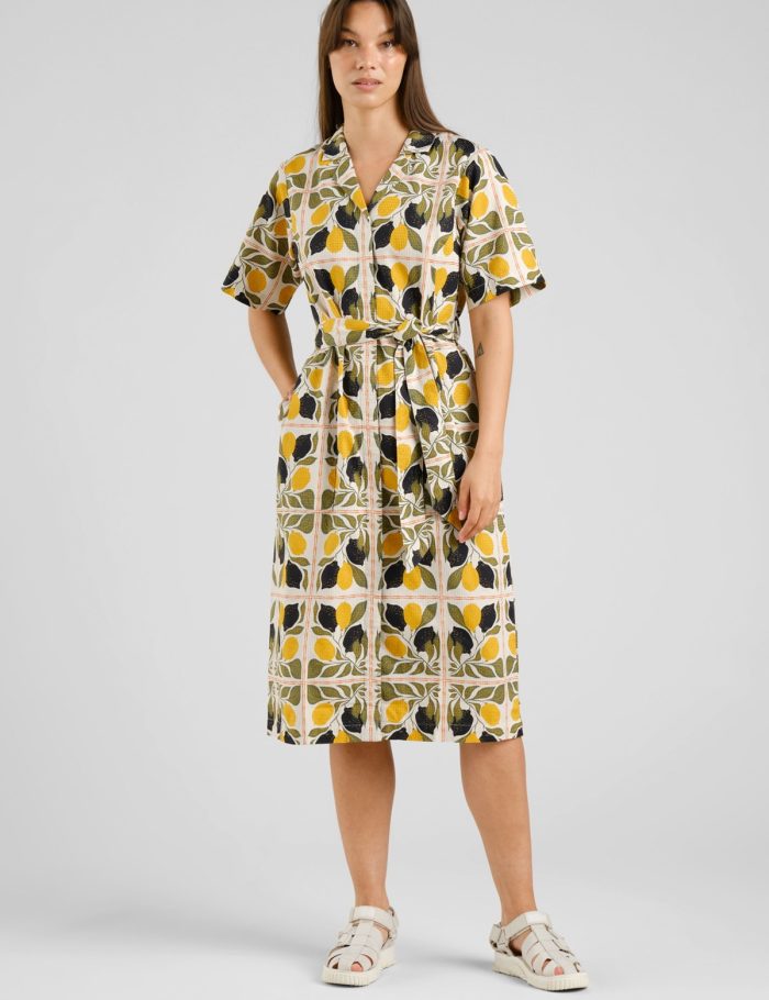 Kleid Orrefors Lemon Tiles Gelb