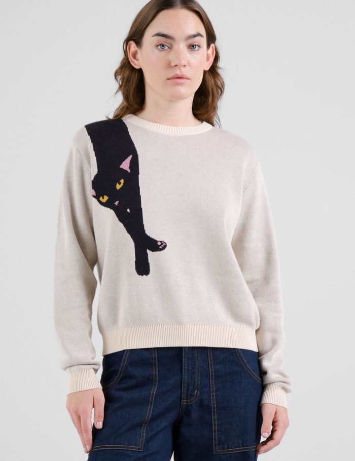 Pullover Arendal Long Cat Off White