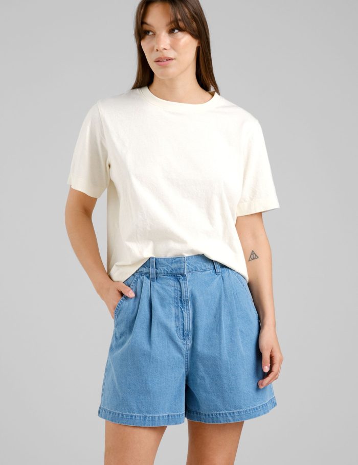 Shorts Djupvik Denim Blau