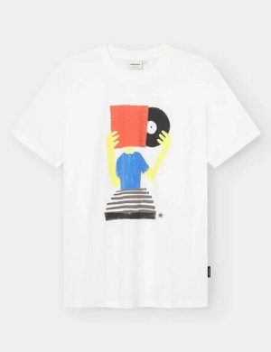 DEDICATED Stockholm Diggin White T-Shirt Herren