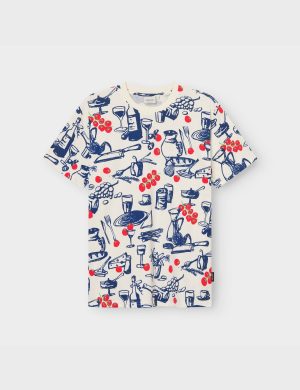 T-Shirt Stockholm Dinner Time Blau
