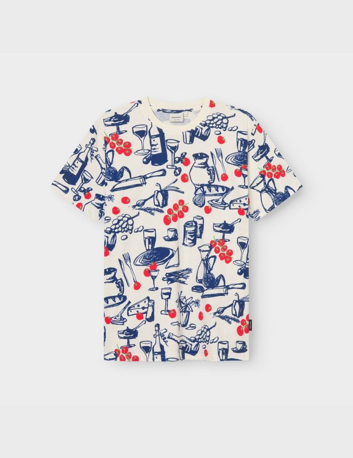 T-Shirt Stockholm Dinner Time Blau