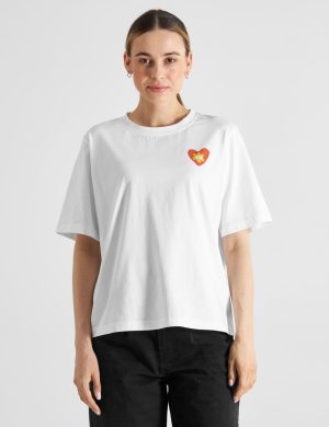 T-Shirt Vadstena Good Vibes Wei&szlig;