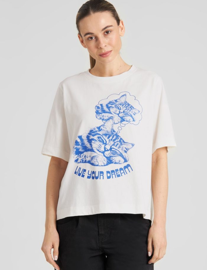 T-Shirt Vadstena Live Your Dream Off White