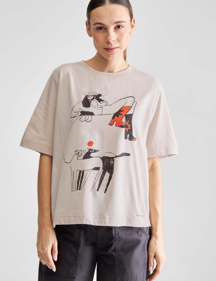 T-Shirt Vadstena Star Boots Off White