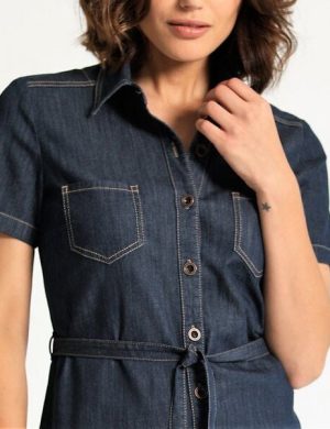 Feuervogl Shirtdress KAYSA Hemdblusenkleid aus LIGHT DENIM in classic blue