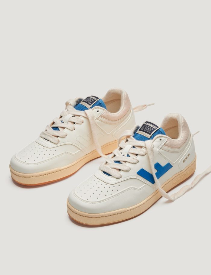 Sneaker Retro 90s Pearl Indaco Caramel