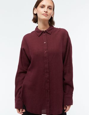 Bluse GBCosima Linen Rot
