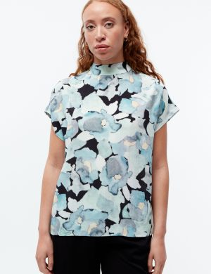 Bluse GBLetizia Print Blau