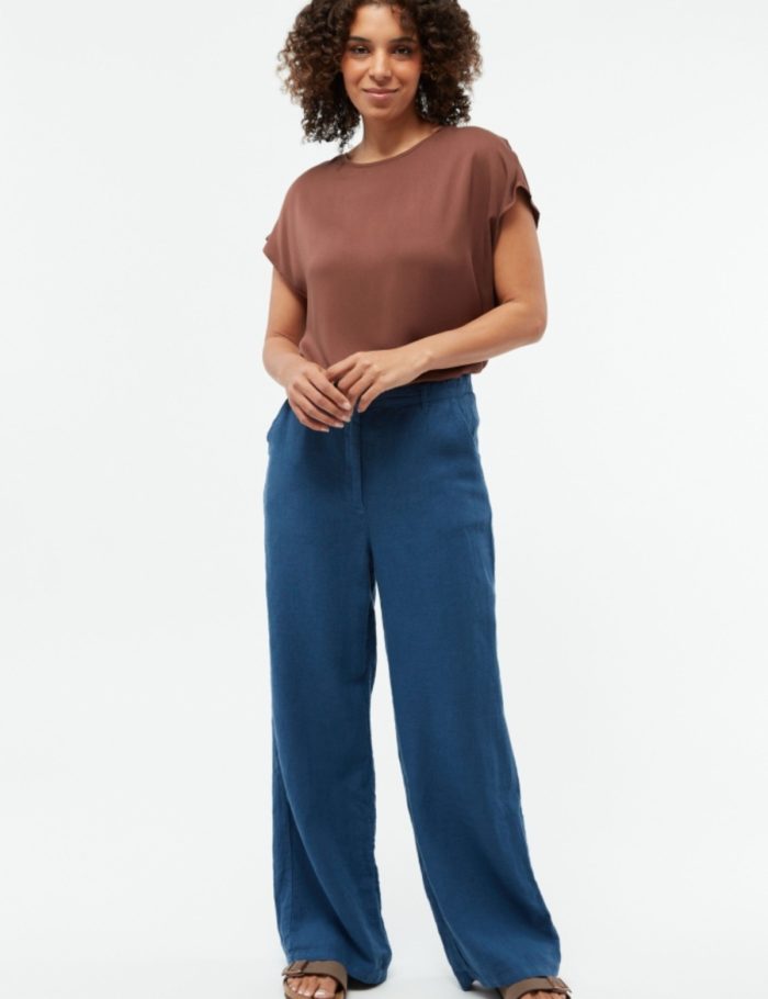 Hose GBBeatrice Linen Blau Hose GBBeatrice Linen Blau