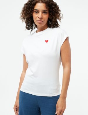 T-Shirt GBLaila Heart Wei&szlig;