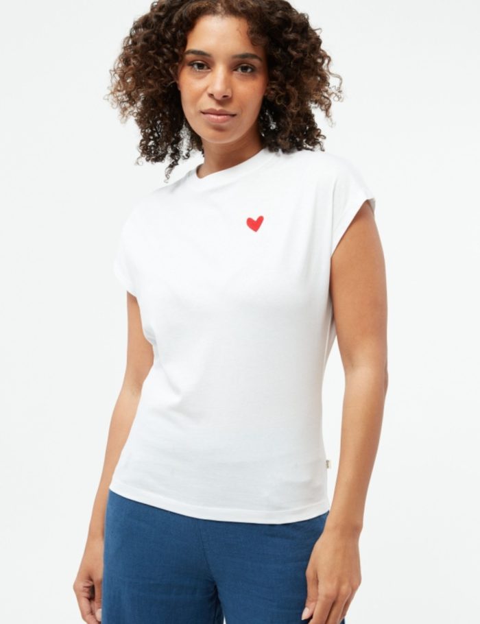 T-Shirt GBLaila Heart Wei&szlig;