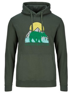 U BLUE FLEECE MOUNTAIN BEAR HOODIE