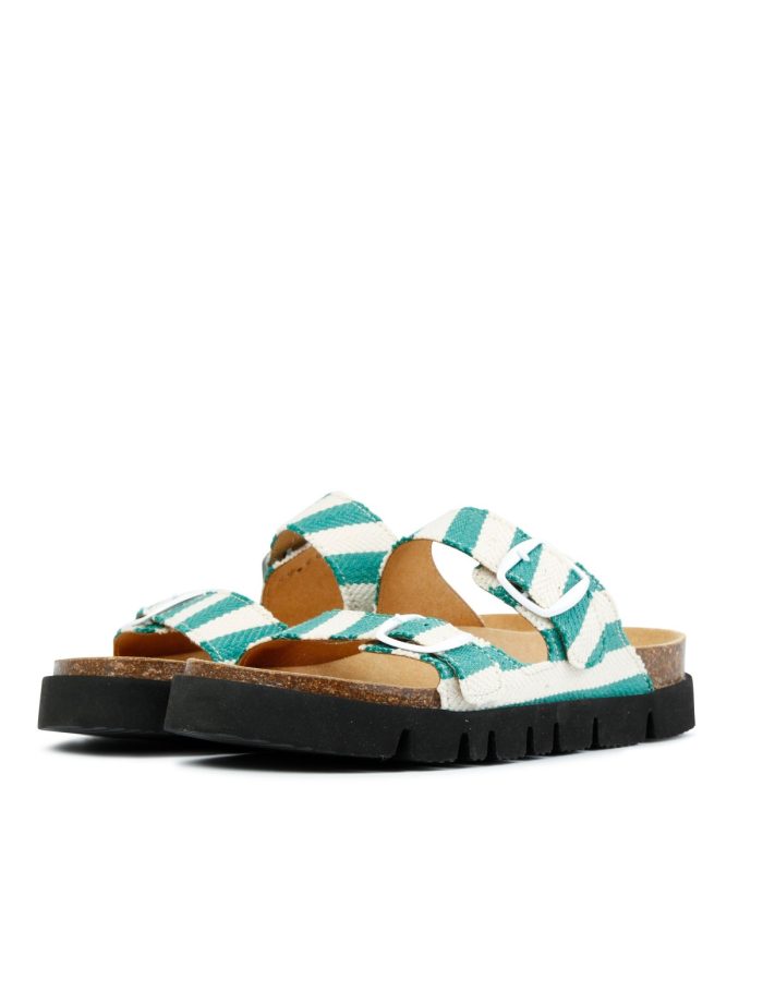 Sandale Noelia Stripes Gr&uuml;n