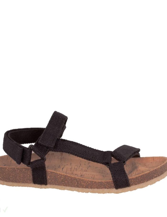 Grand Step Shoes Sandalen Levi Hemp schwarz