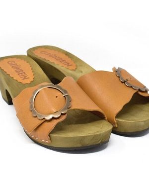 Grünbein Shoes Grünbein Holzclog-Pantolette Asta