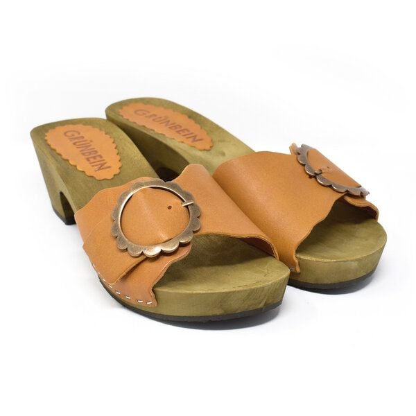 Grünbein Shoes Grünbein Holzclog-Pantolette Asta Grünbein Shoes Grünbein Holzclog-Pantolette Asta