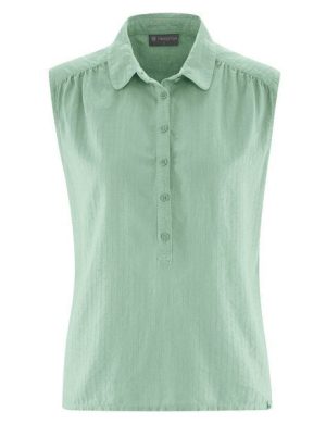 HempAge Ärmellose Bluse Hanf/Biobaumwolle