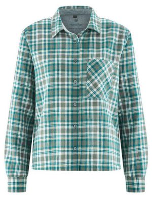 HempAge Karierte Bluse Hanf/Biobaumwolle